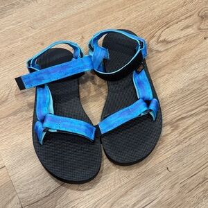 Teva Blue and Black Women's Sandals